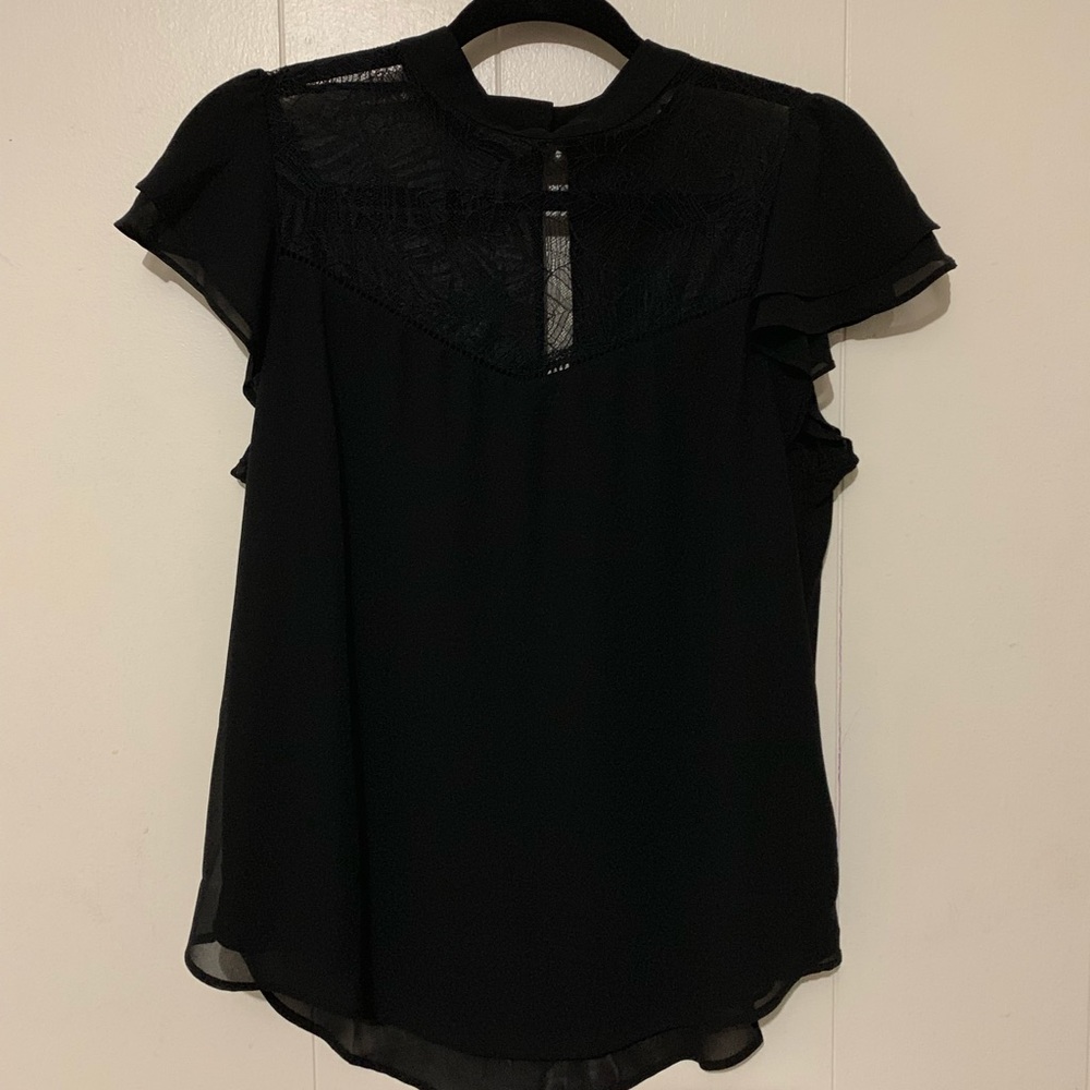 H&M Lace Yoke Blouse